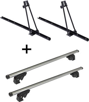 VDP 2x ORION + Dachträger/Relingträger LION2 kompatibel mit für Toyota Hilux Sport Rider (5 Türer) 98-04 (VDP_2ORION_K39_LION2_TOYOTA4)