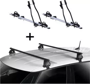 VDP 2x SAGITTAR + Dachtr&auml;ger EVO Stahl f&uuml;r Skoda Fabia 5T ab 2015 (VDP_2SAGITTAR_EVOSTA272_SKODA4)