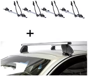 VDP 4x SAGITTAR + Dachtr&auml;ger K1 PRO Aluminium f&uuml;r Porsche Cayenne 5T&uuml;rer ab 10 (VDP_4SAGITTAR_K1P01_POR)
