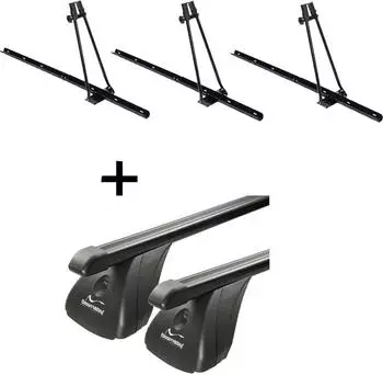 VDP 3x ORION + Dachtr&auml;ger Stahl f&uuml;r VW Golf V 5 T&uuml;rer 2003-2008 (VDP_3ORION_STA_244_b)
