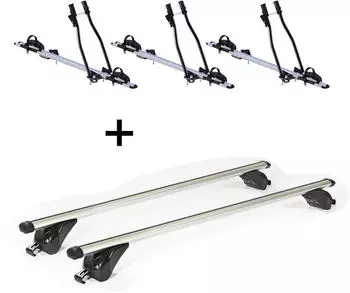 VDP 3x SAGITTAR + Dachtr&auml;ger/Relingtr&auml;ger KING1 f&uuml;r Nissan Qashqai J11 5 T&uuml;rer ab 14 (VDP_3SAGITTAR_K39_KING1_NISSAN1)