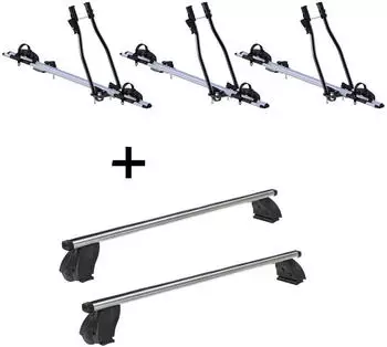 VDP 3x SAGITTAR + Dachtr&auml;ger K1 PRO Aluminium f&uuml;r VW Traporter T5 09-15 (VDP_3SAGITTAR_K1PFP02_VW5)