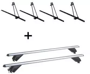 VDP 4xFahrradtr&auml;ger ORION + Alu Dachtr&auml;ger RB003 f&uuml;r Ford Mondeo Kombi 5T&uuml;rer 2012-2014 (VDP_4ORION_VDP-R-003-120_FORD5)