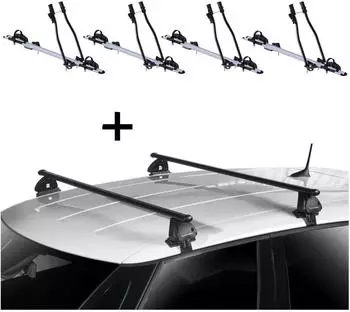 VDP 4x SAGITTAR + Dachtr&auml;ger EVO Stahl f&uuml;r Bmw Serie 2 Active Tourer F45 5 T&uuml;rer ab 2014 (VDP_4SAGITTAR_EVOSTA272_BMW4)