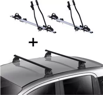 VDP 2x SAGITTAR + Dachtr&auml;ger EVO Stahl f&uuml;r DS 3 3 T&uuml;rer 2010-2019 (VDP_2SAGITTAR_EVOSTA205_DS1)