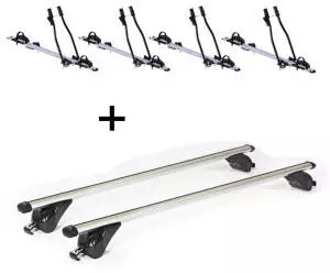 VDP 4x SAGITTAR + Dachtr&auml;ger/Relingtr&auml;ger KING1 f&uuml;r Seat Altea XL 5 T&uuml;rer ab 9 (VDP_4SAGITTAR_K39_KING1_SEAT3)