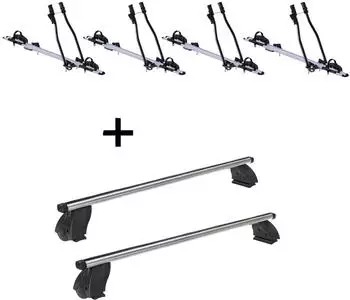VDP 4x SAGITTAR + Dachtr&auml;ger K1 PRO Aluminium f&uuml;r VW Traporter T5 09-15 (VDP_4SAGITTAR_K1PFP02_VW5)