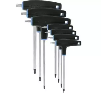 VAR Torx-Schl&uuml;sselsatz mit Griff 7-teilig T7/T10/T15/T20/T25/T30/T40 (CL-18200-07/40)