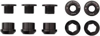 Wolf Tooth Components Kettenblattschrauben und -muttern 5 Stück black