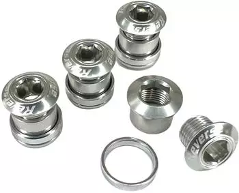 Reverse Kettenblattschrauben 7mm Aluminium silber, 4er-Set