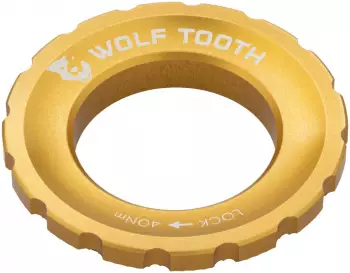 Wolf Tooth Components Centerlock Rotor Lockring External Spline, gold