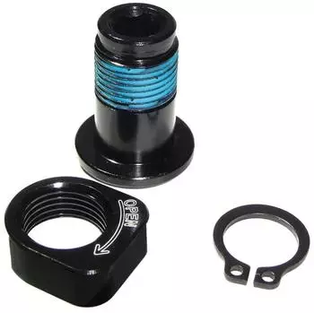 Haibike Horstlink Schraubenset schwarz (1x Schraube mit Platte + E-Clip)