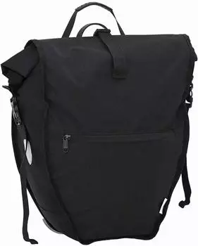 vidaXL Fahrradtasche f&uuml;r Gep&auml;cktr&auml;ger 25L, Polyester, schwarz (32,5x17x57cm)