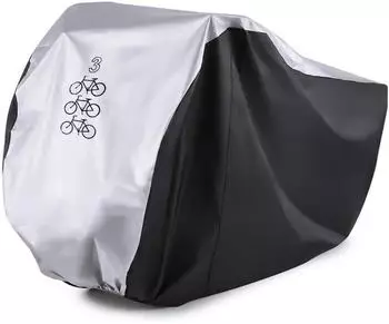 LuxusKollektion Fahrradabdeckung f&uuml;r 3 Fahrr&auml;der, 190T Nylon, wasserdicht, UV-Schutz (200x105x110cm)
