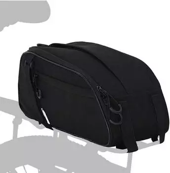 vidaXL Fahrradtasche schwarz Polyester 38x16x16cm wasserabweisend