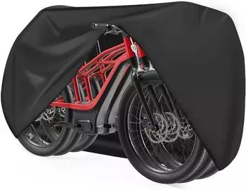 LuxusKollektion Fahrradabdeckung für 3 Fahrräder, wasserdicht, 600D Oxford (210,8x116,8x119,4cm)