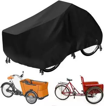 LuxusKollektion Lastenrad-Abdeckung 420D Oxford wasserdicht, winddicht, UV-Schutz