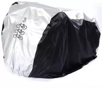 LuxusKollektion Fahrradabdeckung für 3 Fahrräder, wasserdicht, Nylon, Größe L (200x105x110cm)