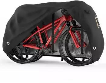 LuxusKollektion Fahrradabdeckung f&uuml;r 1-2 Fahrr&auml;der, 420D, wasserdicht, mit Schloss&ouml;ffnung