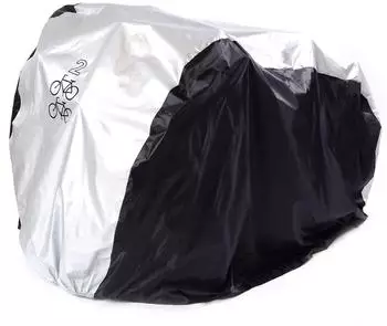 LuxusKollektion Fahrradabdeckung für 2 Fahrräder, wasserdicht, Nylon, 200x75x110cm