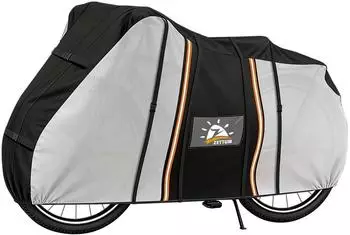 LuxusKollektion Fahrradabdeckung für 2 Fahrräder, 600D PU-Beschichtung, transparent (206x91x127cm)