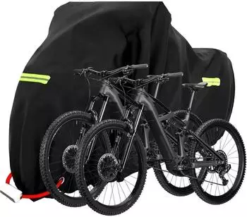 LuxusKollektion Fahrradabdeckung wasserdicht für 1-3 Fahrräder, Oxford, 205x110x80cm