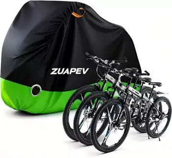 LuxusKollektion Fahrradabdeckung f&uuml;r 2-3 Fahrr&auml;der, 210D wasserdicht, 208x112x110cm