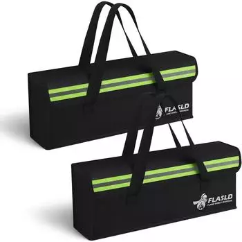 LuxusKollektion E-Bike Akku Tasche, feuerfest, 40,5x11x12,5cm, 2er-Pack
