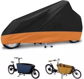 LuxusKollektion Lastenrad-Abdeckung wasserdicht 285x65x115cm, 600D Oxford, orange