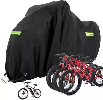 LuxusKollektion Fahrradabdeckung wasserdicht für 1-3 Fahrräder, Oxford-Gewebe, 210x112x112cm