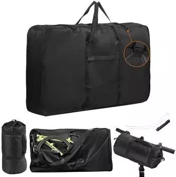 LuxusKollektion Fahrrad-Reisetasche 900D Oxford, 66-73,7 cm, f&uuml;r Flugreisen