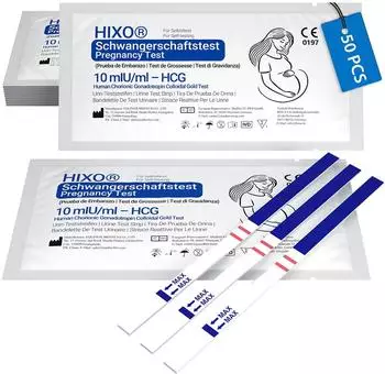 Hixo Schwangerschaftstest Ultrafrüh 10 mIU/ml HCG 50 Stk.
