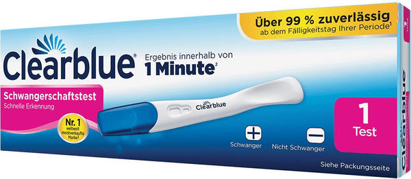 Clearblue Schwangerschaftstest schnelle Erkennung (1 Stk.)