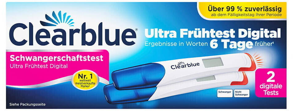 Clearblue Schwangerschaftstest Ultra Frühtest Digital Test | günstig ab