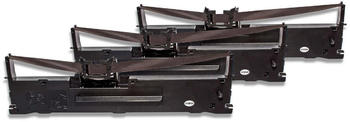vhbw 3x Nylonband kompatibel mit Epson LQ 630, LQ 630 S, LQ 630 Serie, LQ 630K, LQ 635, LQ 635K