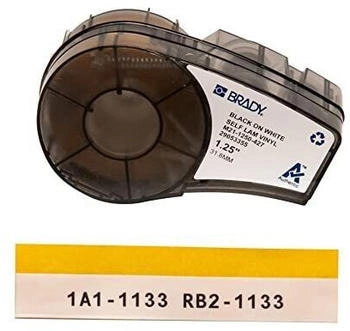 Brady 110929 Black Translucent White Self-adhesive printer label