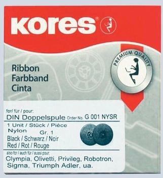 Kores Gr. 1 Nylon schwarz/rot