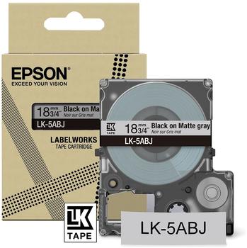 Epson C53S672087/LK-5ABJ DirectLabel-etikettes black on gray matt 18mm
