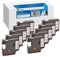 Schriftband 10er Set G&G BB-D-G-45013-10 Kompatibel ersetzt DYMO 45013 Kunststoff