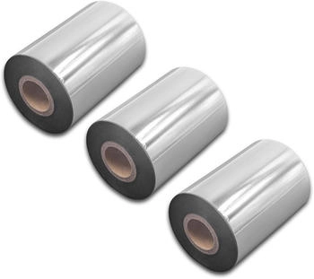 vhbw 3x Thermotransfer-Band kompatibel mit Zebra ZT620, ZT610, ZT510 Drucker , Wischfest, 90 mm x 300 m, Wachs Harz Schwarz (149682922-80)