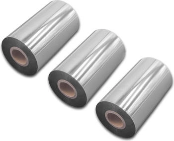 vhbw 3x wischfest Thermotransfer-Band schwarz 110mm 300m kompatibel mit Drucker Etikettendrucker Godex EZPI 1300, G500, G530, RT700, RT730 (149683016-5)