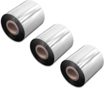 vhbw 3x Thermotransfer-Band kompatibel mit Citizen CLP-9001, CL-S621, CLP-9301 Drucker Etikettendrucker, Wischfest, 70 mm x 300 m, Wachs Harz (149682776-9)