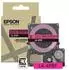 Epson LK-4PBF Beschriftungsband 12mm schwarz/pink fluoreszierend (C53S672100)