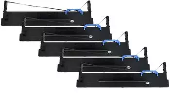 vhbw Farbband für Tally 1140, 1330 Series, 1145, Nadeldrucker, schwarz, 5er-Pack