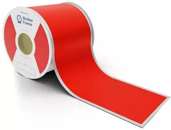 Brother Vinylband laminiert, permanent, rot, 10cm x 30m (LVP1V000100118FR)