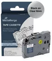 kompatibel Tonoo Schriftband ersetzt Brother TZe-111 | 6 mm | Schwarz auf...