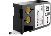 Dymo 1868753, Dymo Label Band XTL 1868753 Vinyl schwarz auf wei&szlig; 24mm x 7,5m (24mm x