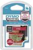 Dymo 1978366, Dymo 1978366 DirectLabel-Etiketten weiss auf rot Vinyl 12mm x 5,5mm