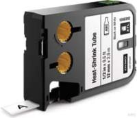 Dymo 1868810, Dymo XTL 1/2" (12 mm) Schrumpfschlauch, schwarz auf wei&szlig;