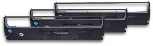 vhbw 3x Tintenband für Nadeldrucker Epson LQ-200, LQ-300, LQ-350, LQ200, LQ300, LQ350 wie C13S015633